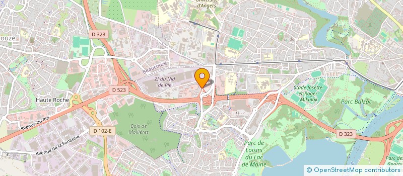 localisation de l'entreprise SCI VENDEE IMMOBILIER à ANGERS