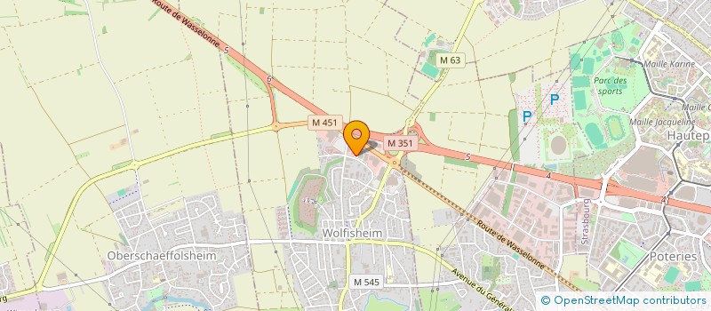 localisation de l'entreprise SCI VENDENHEIM  WOLFISHEIM