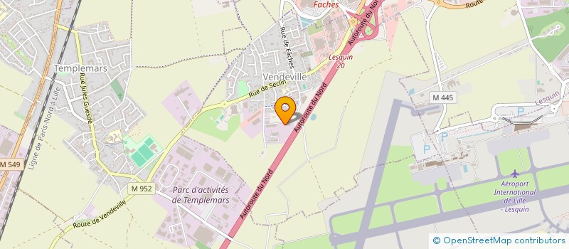 localisation de l'entreprise SCI VENDEVILLE DUO  VENDEVILLE