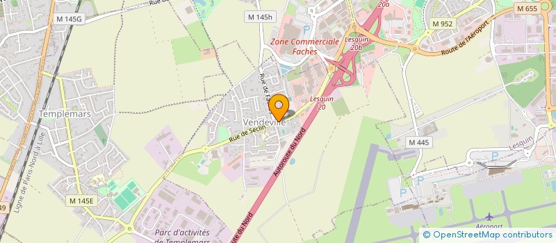 localisation de l'entreprise SCI VENDEVILLOISE  VENDEVILLE