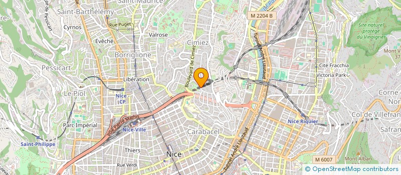 localisation de l'entreprise SCI VENDOME à NICE