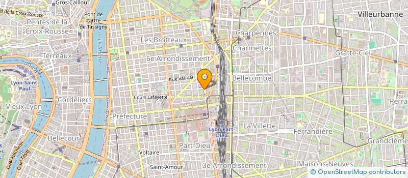 localisation de l'entreprise SCI VENDOME VAUDREY  LYON