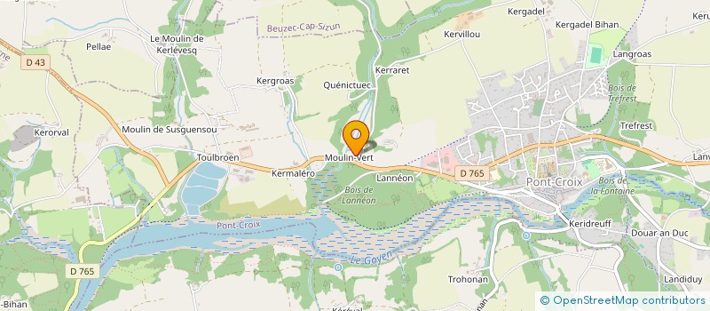 localisation de l'entreprise SCI VENELLE DE KERYDREUFF  PONT-CROIX