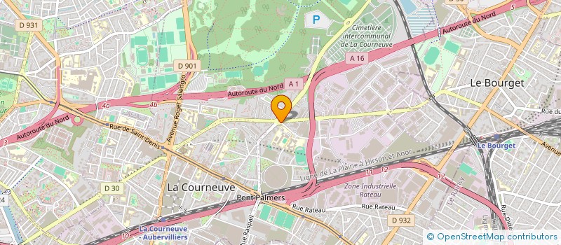 localisation de l'entreprise SCI VENISE à LA COURNEUVE