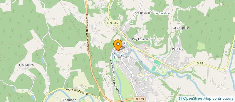 localisation de l'entreprise SCI VENISE DU PERIGORD à BRANTOME EN PERIGORD