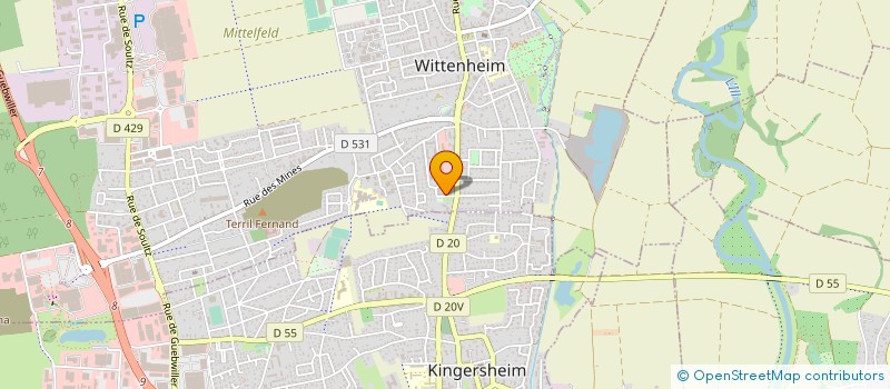 localisation de l'entreprise SCI VENNIRO  WITTENHEIM