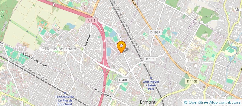 localisation de l'entreprise SCI VENON à ERMONT