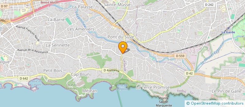 localisation de l'entreprise SCI VENSCER  LA GARDE