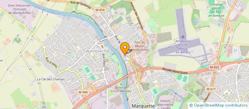 localisation de l'entreprise SCI VENT DE BISE  WAMBRECHIES