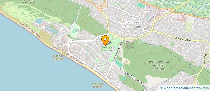 localisation de l'entreprise SCI VENT DE MER  SAINT-JEAN-DE-MONTS