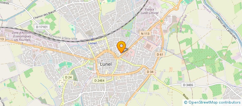 localisation de l'entreprise SCI VENT DU SUD  LUNEL