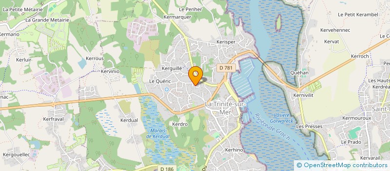 localisation de l'entreprise SCI VENT PORTANT  LA TRINITE-SUR-MER