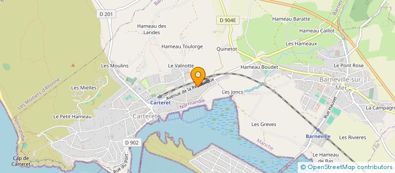 localisation de l'entreprise SCI VENT REEL à BARNEVILLE-CARTERET