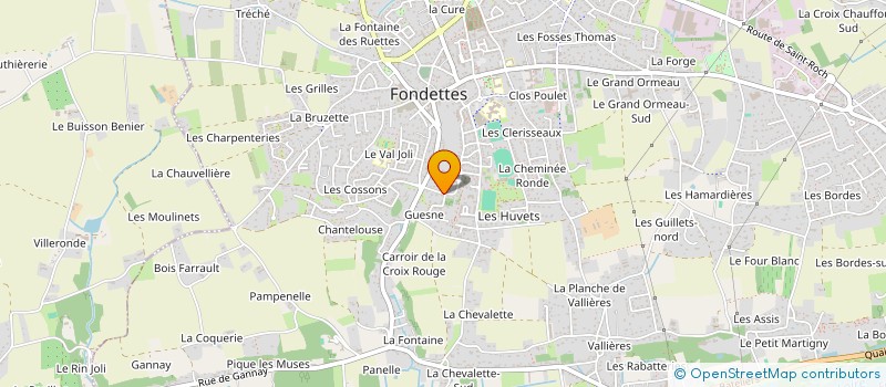 localisation de l'entreprise SCI VENT VERT INVESTISSEMENT  FONDETTES