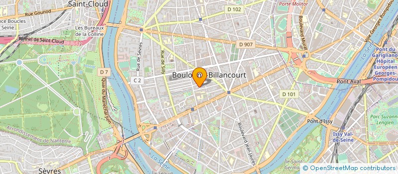 localisation de l'entreprise SCI VENTADOUR MOULINS à BOULOGNE-BILLANCOURT