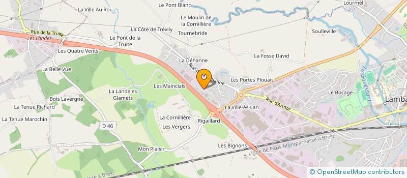 localisation de l'entreprise SCI VENTIS  LAMBALLE-ARMOR