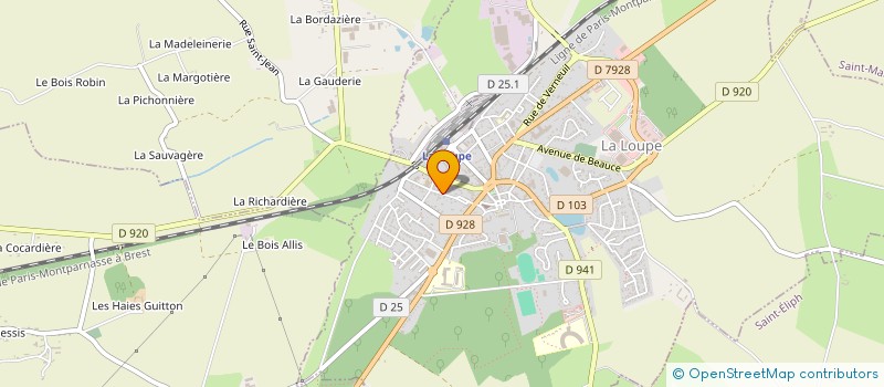 localisation de l'entreprise SCI VENTOSE à LA LOUPE