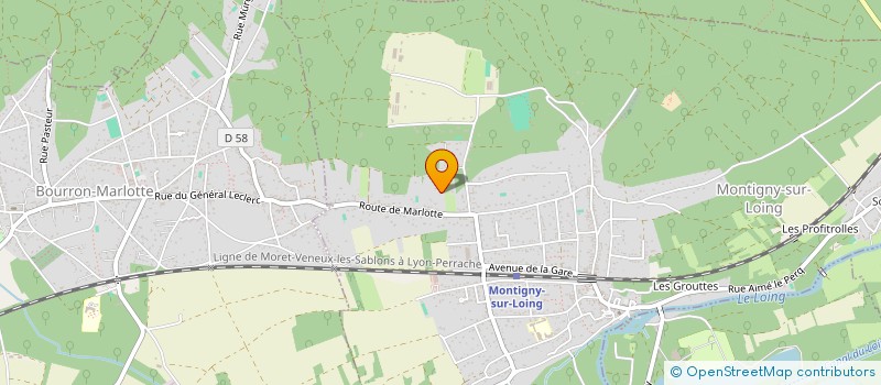 localisation de l'entreprise SCI VENTOSE  MONTIGNY-SUR-LOING