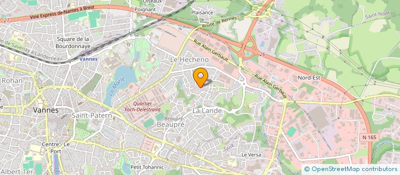 localisation de l'entreprise SCI VENTOSE à VANNES