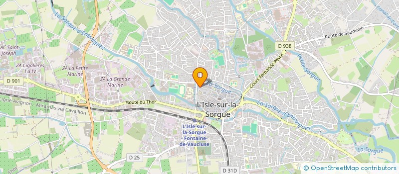 localisation de l'entreprise SCI VENTOUX HORIZON  L ISLE SUR LA SORGUE