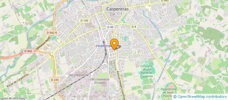 localisation de l'entreprise SCI VENTOUX MOTEURS  CARPENTRAS