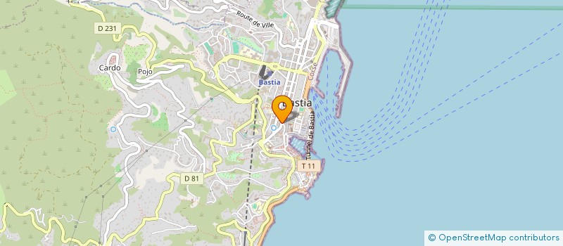 localisation de l'entreprise SCI VENTURINI - HOFMANN à BASTIA
