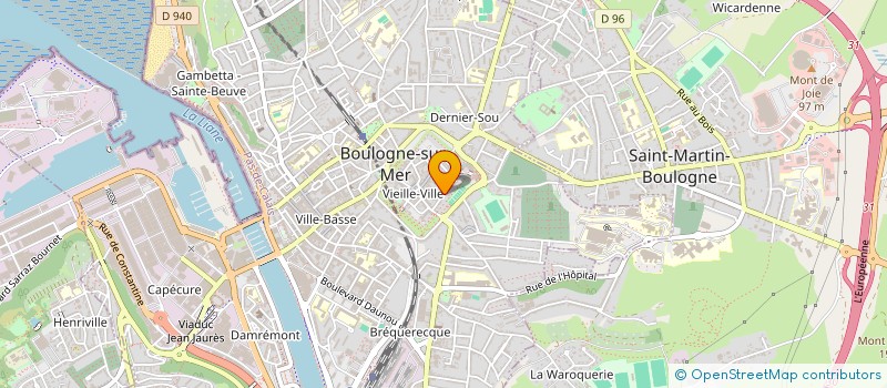 localisation de l'entreprise SCI VENUS  BOULOGNE-SUR-MER