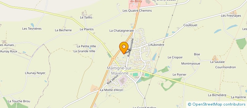 localisation de l'entreprise SCI VENUS  MARTIGNE-SUR-MAYENNE