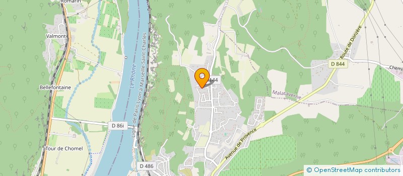 localisation de l'entreprise SCI VENUS  DONZERE