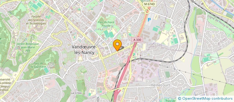 localisation de l'entreprise SCI VENYXY  VANDUVRE-LES-NANCY