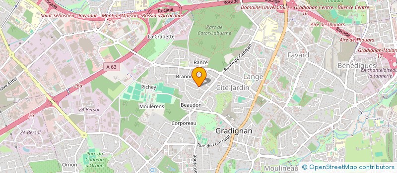 localisation de l'entreprise SCI VEPACH  GRADIGNAN