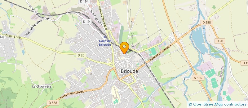 localisation de l'entreprise SCI VER-OPTIQUE  BRIOUDE