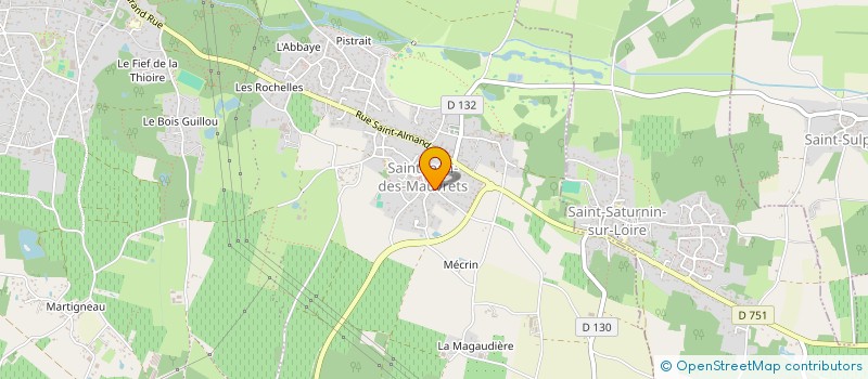 localisation de l'entreprise SCI VERAM  LES GARENNES SUR LOIRE