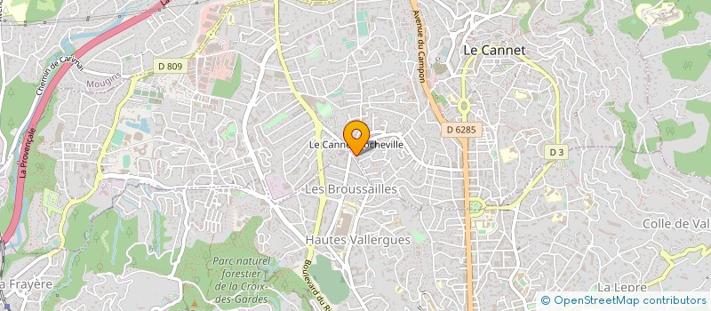 localisation de l'entreprise SCI VERANE à LE CANNET