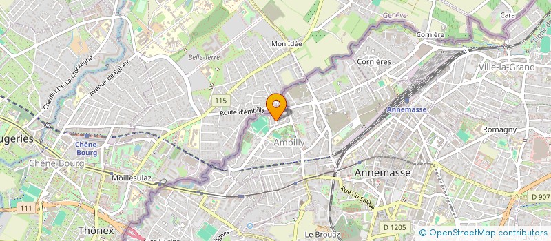 localisation de l'entreprise SCI VERANE  AMBILLY