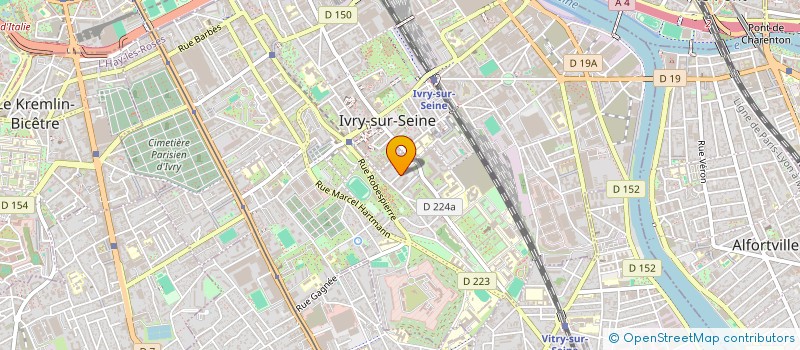 localisation de l'entreprise SCI VERANNE CLAUDE GUY à IVRY-SUR-SEINE