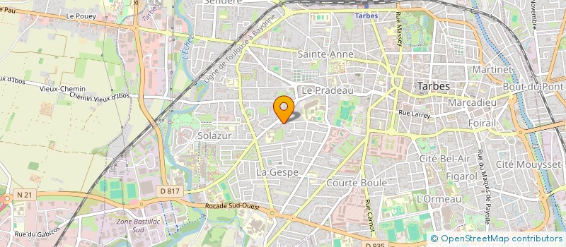 localisation de l'entreprise SCI VERATI  TARBES