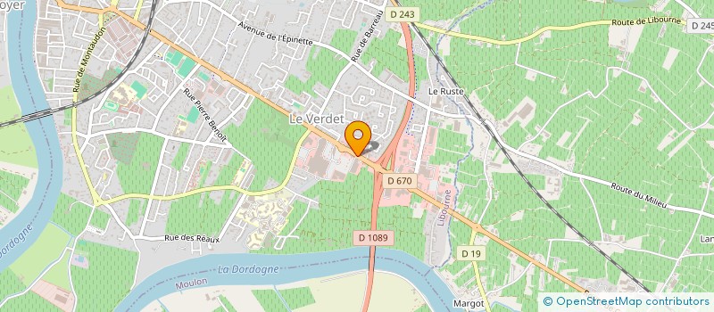 localisation de l'entreprise SCI VERBRICO  LIBOURNE