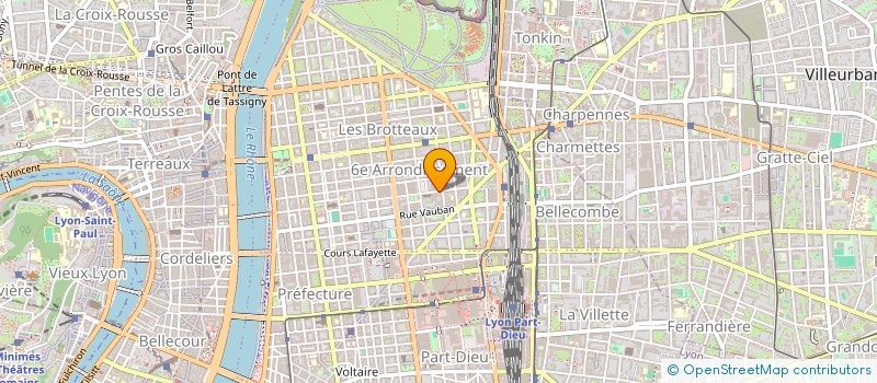 localisation de l'entreprise SCI VERCEC  LYON