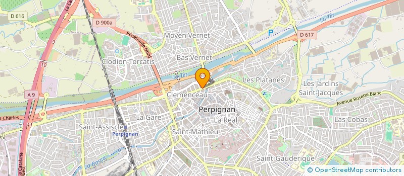 localisation de l'entreprise SCI VERCEL  PERPIGNAN