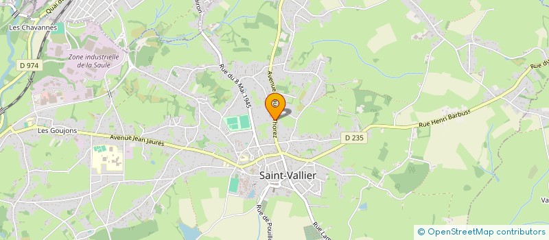 localisation de l'entreprise SCI VERCHERE RAVIER  SAINT-VALLIER