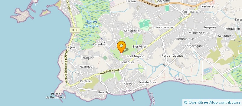 localisation de l'entreprise SCI VERCLO  PENMARCH