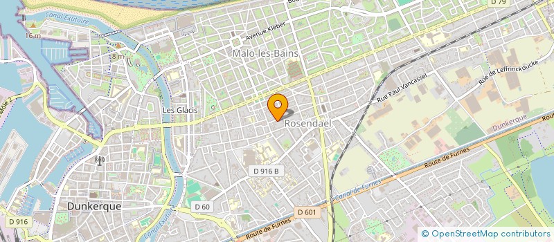 localisation de l'entreprise SCI VERCO à DUNKERQUE