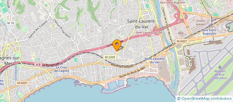localisation de l'entreprise SCI VERCOR à SAINT-LAURENT-DU-VAR