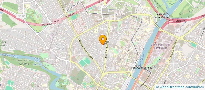 localisation de l'entreprise SCI VERCORS à ANGERS