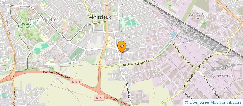 localisation de l'entreprise SCI VERCORS  VENISSIEUX