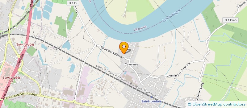 localisation de l'entreprise SCI VERDE  SAINT-LOUBES