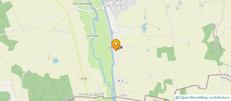 localisation de l'entreprise SCI VERDEAUX  DAMMARIE-SUR-LOING