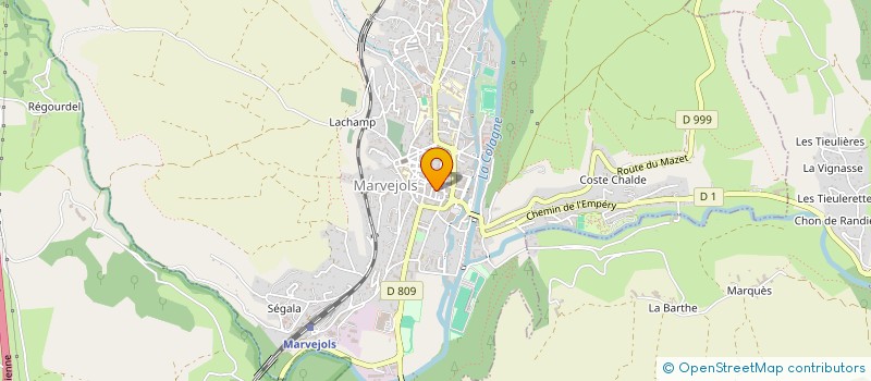 localisation de l'entreprise SCI VERDEAUX VIDAL  MARVEJOLS