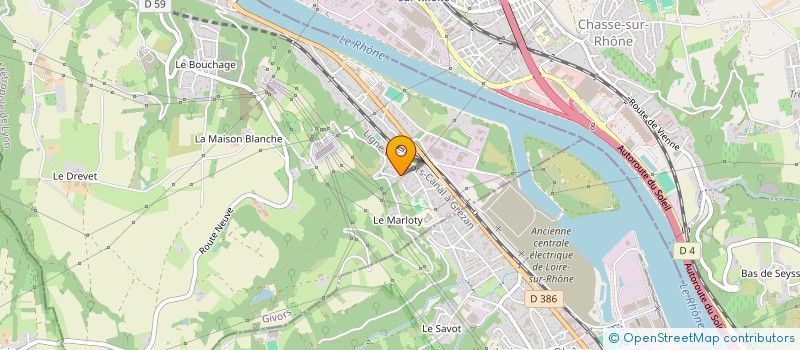 localisation de l'entreprise SCI VERDEBOUT MALINOWSKI  GIVORS